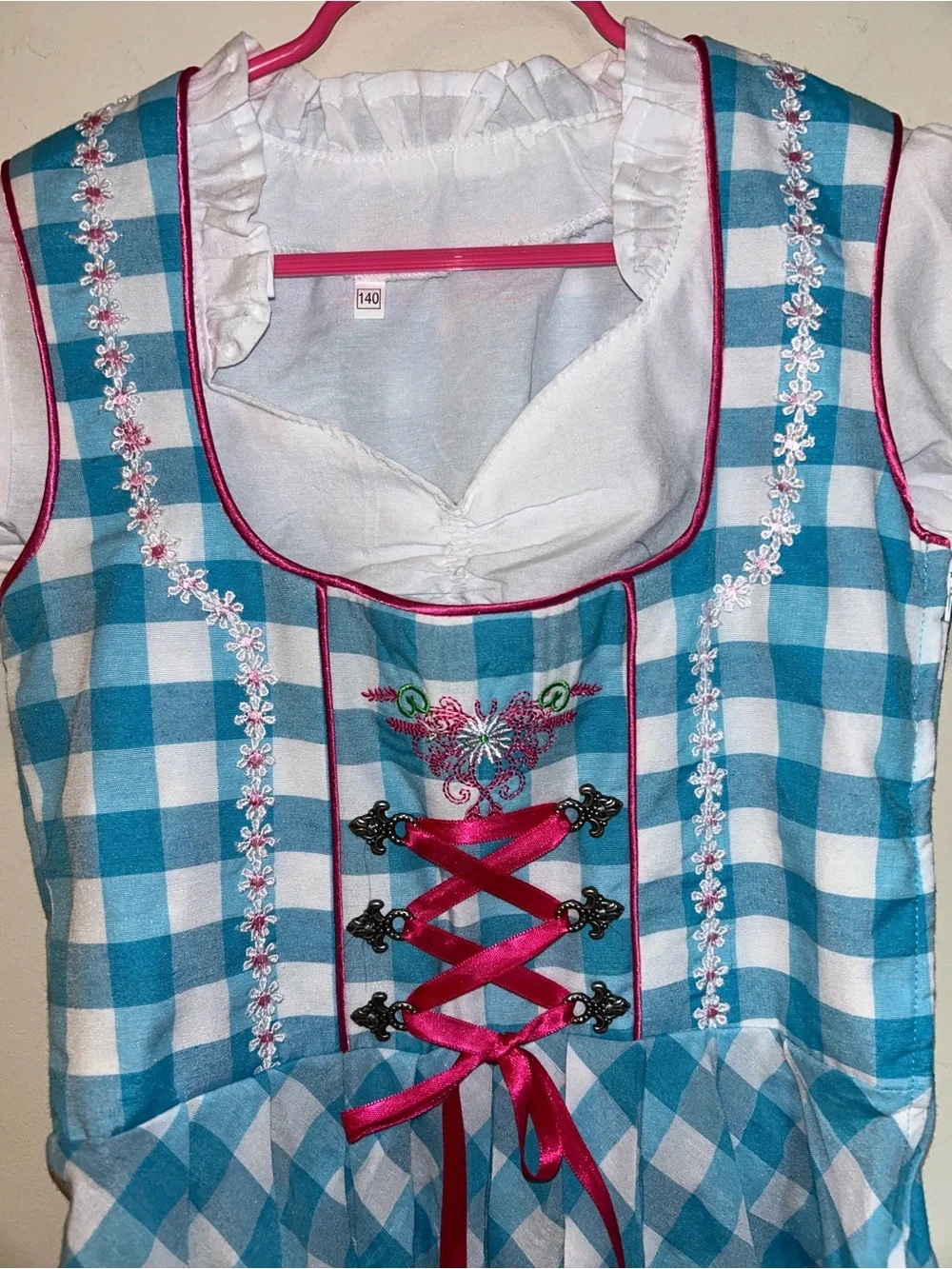 NWOT Kiddy Tracht German Girls Dress EUR 140 - US 10 Bavarian Dirndl Oktoberfest